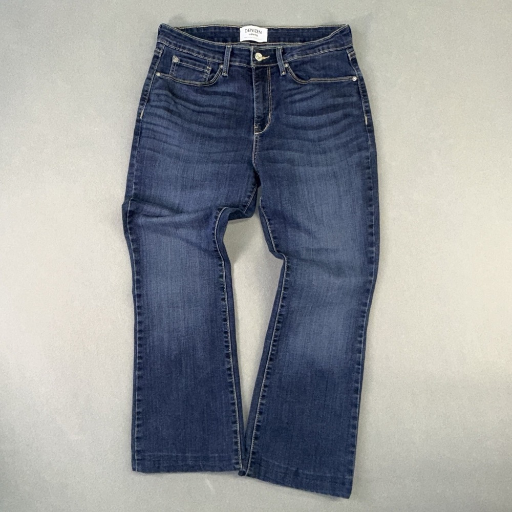 Women's DENIZEN From Levi's Mid Rise Bootcut Jeans Blue Denim Size 10s 30x30